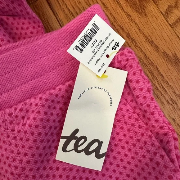 Tea Collection Pink Kids Matching Cargo Jogger Set